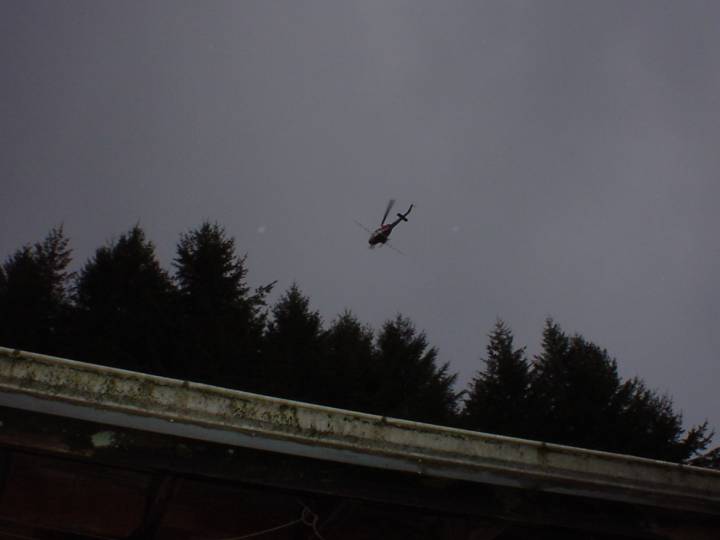 helicopter over spring